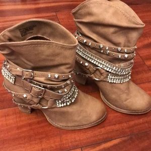 Rhinestone Booties